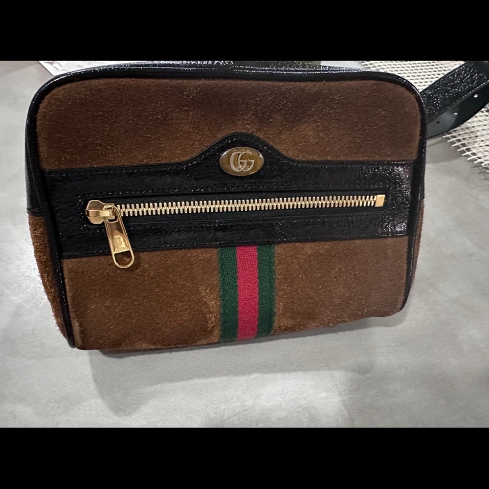 Rare Gucci Brown and black vintage waist bag - Picture 2 of 8